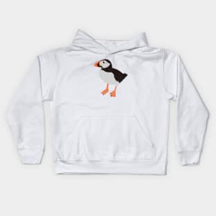 Cute Scottish Puffin Bird Hand Drawing Kids Hoodie